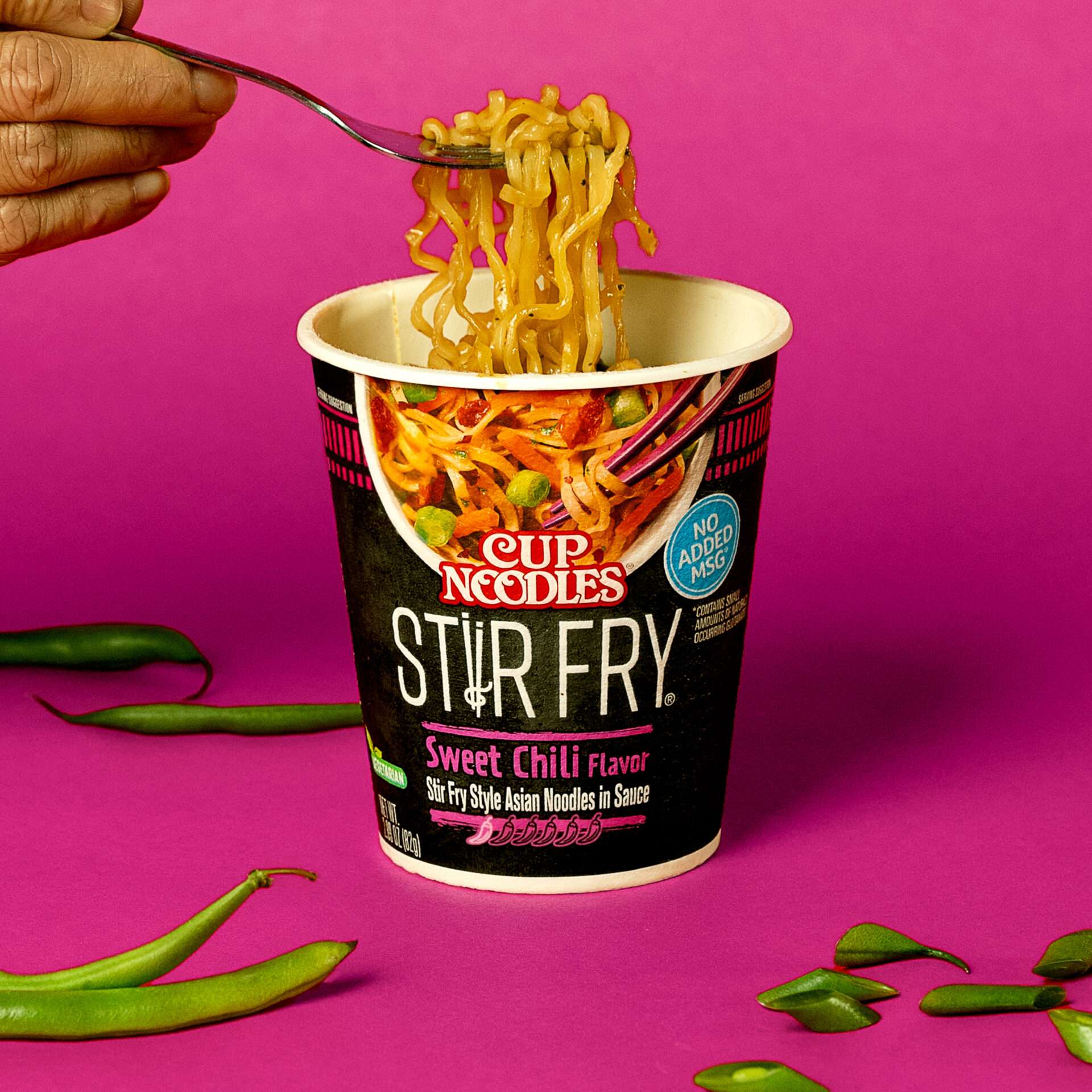 Nissin Cup Noodles Stir Fry Korean BBQ Flavor Asian Noodles in