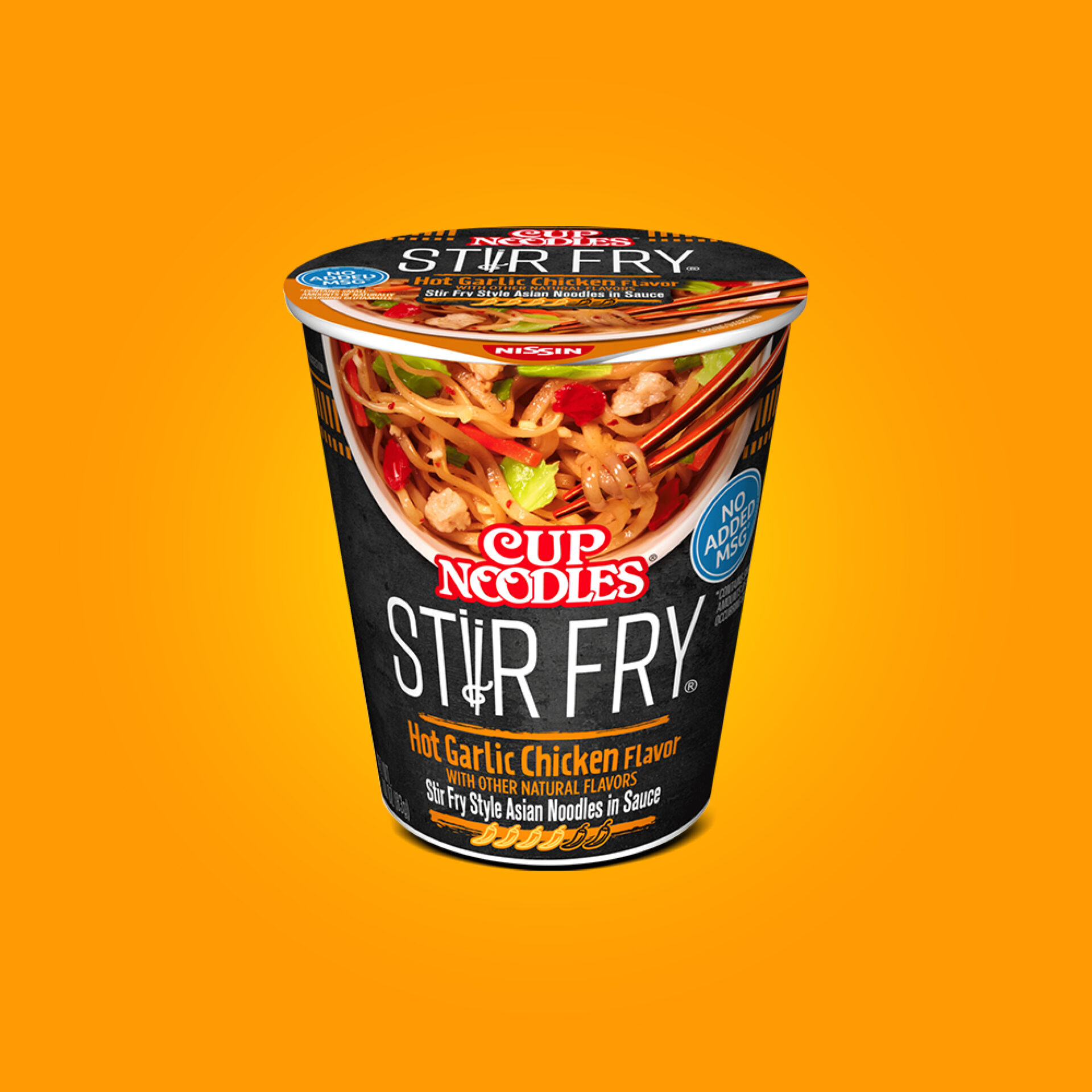 Cup Noodles Stir Fry Hot Garlic Chicken - Nissin Food