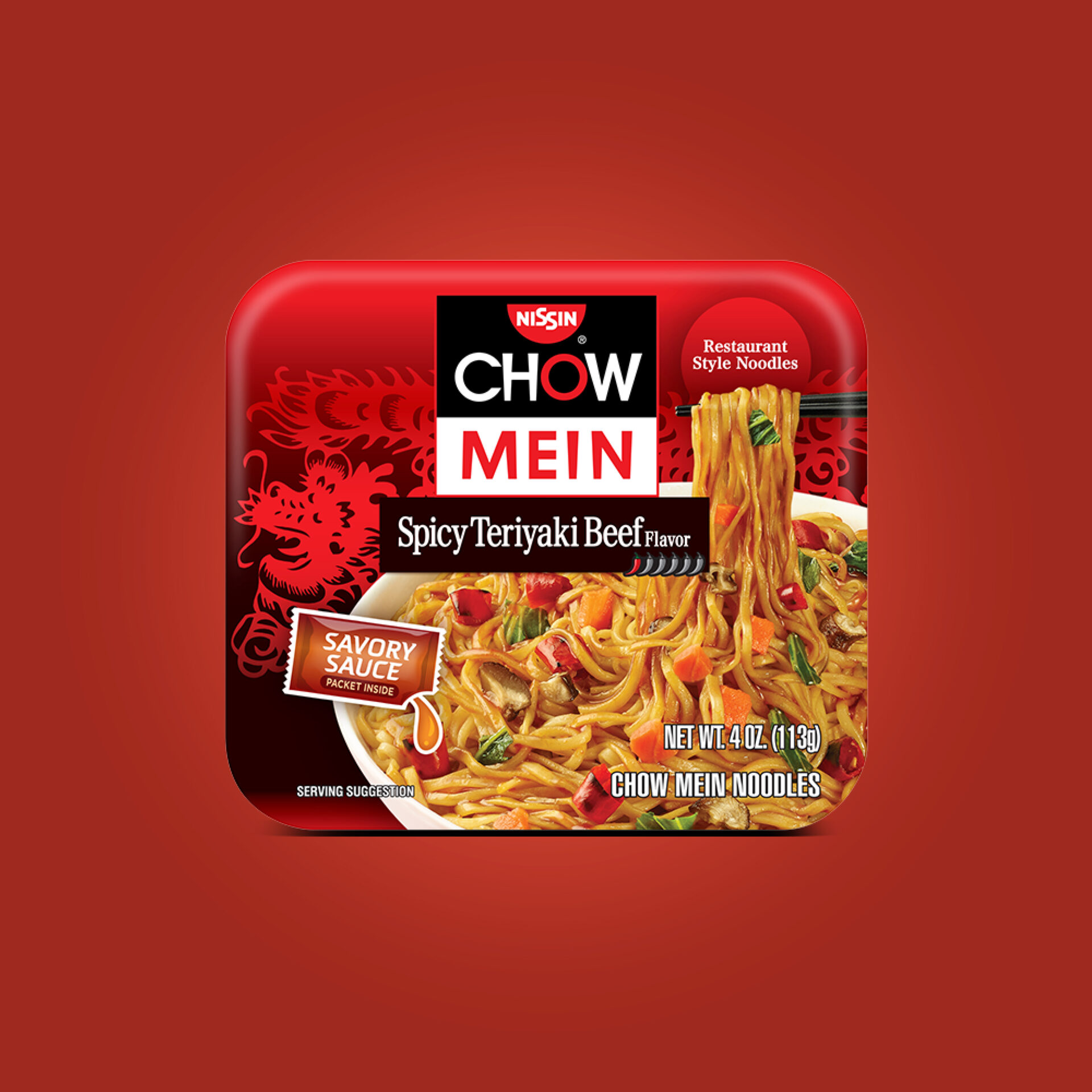 Chow Mein Spicy Teriyaki Beef Nissin Food
