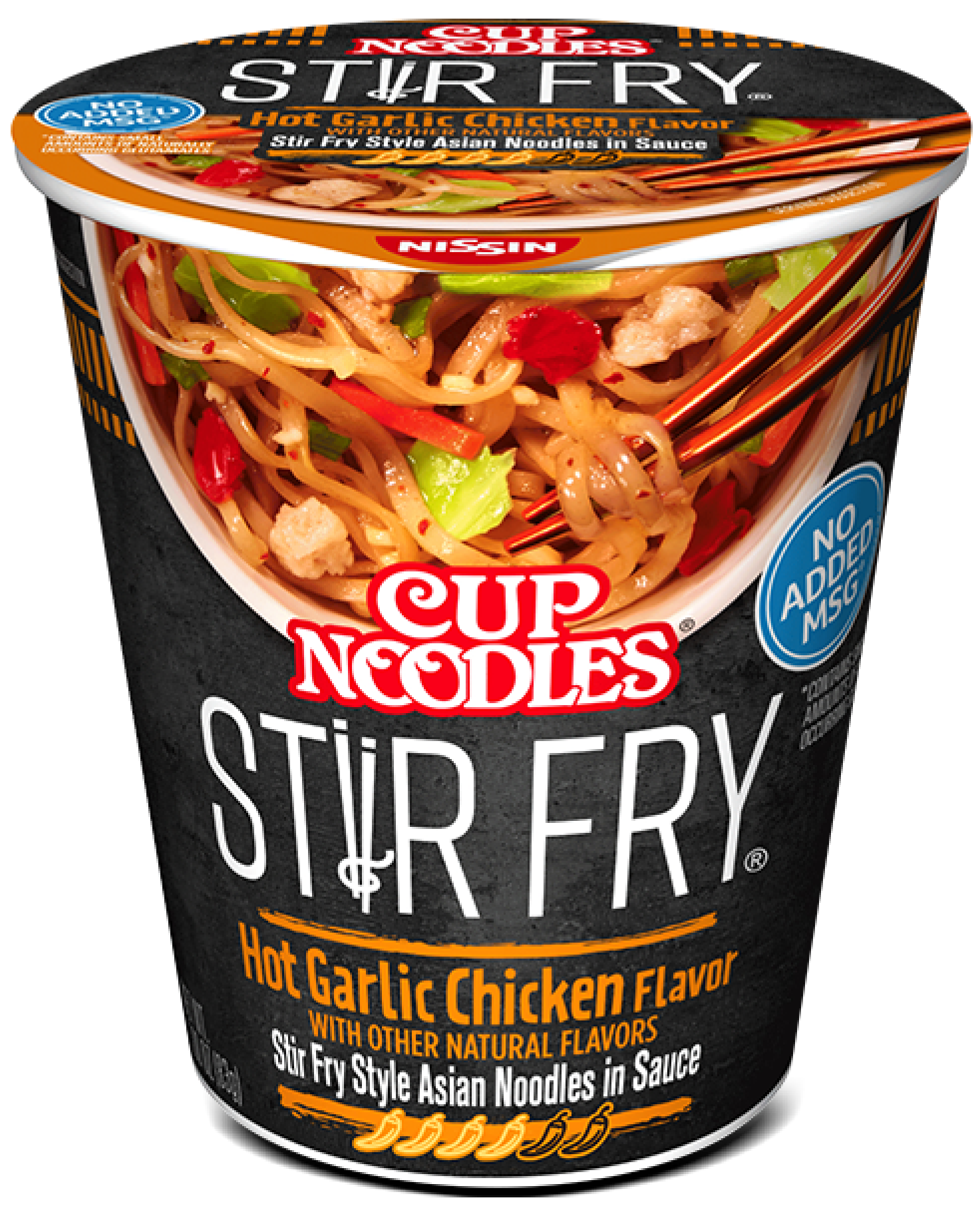 Cup Noodles Stir Fry Hot Garlic Chicken - Nissin Food