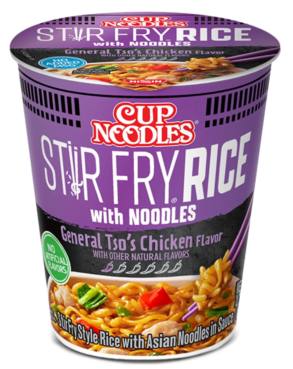 Cup Noodles Stir Fry Rice with Noodles General Tso’s Chicken