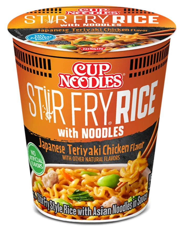 Cup Noodles Stir Fry Rice with Noodles Japanese Teriyaki Chicken