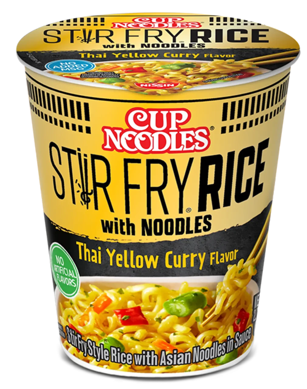 Cup Noodles Stir Fry Rice with Noodles Thai Yellow Curry