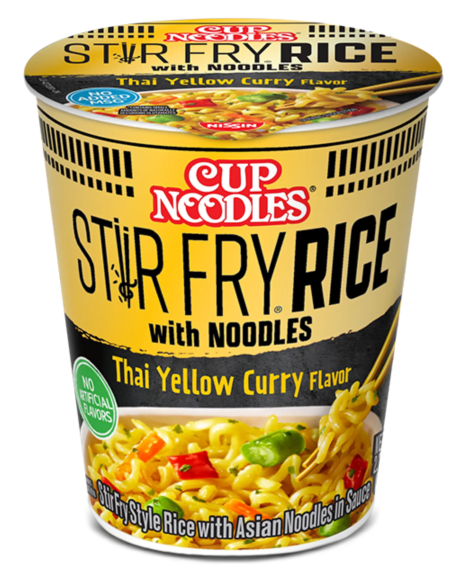 Cup Noodles Stir Fry Rice with Noodles Thai Yellow Curry