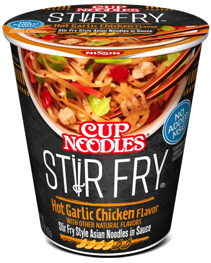 Cup Noodles Stir Fry Hot Garlic Chicken