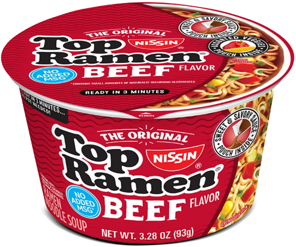 Top Ramen Bowl Beef