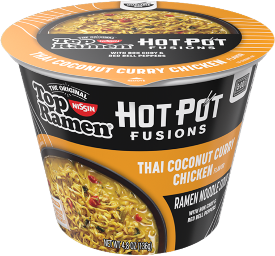 Top Ramen HotPot Fusions Thai Coconut Curry Chicken