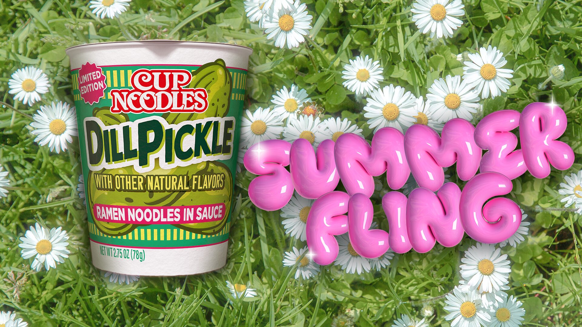 CUP NOODLES® LAUNCHES A STEAMY, SUMMER FLING WITH NEW DILL PICKLE FLAVOR