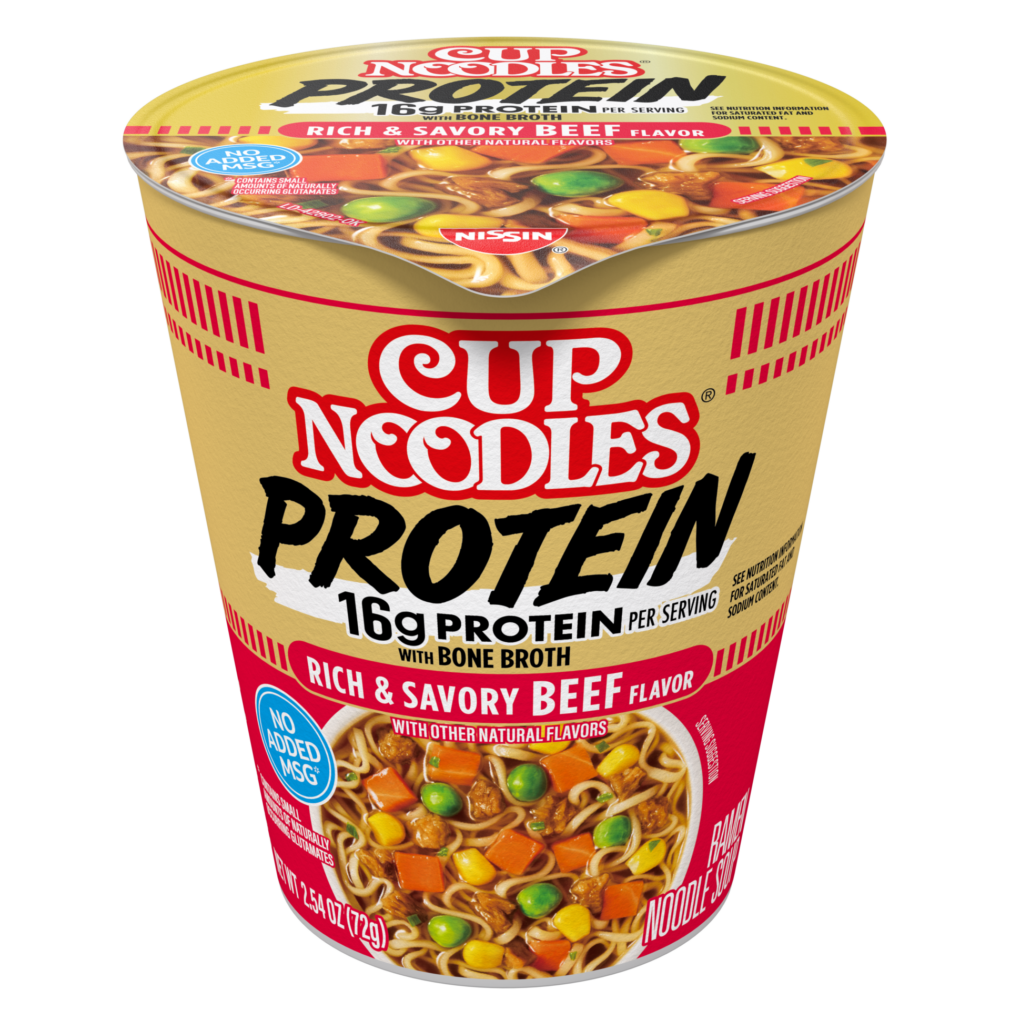 Cup Noodles Protein Rich & Savory Beef