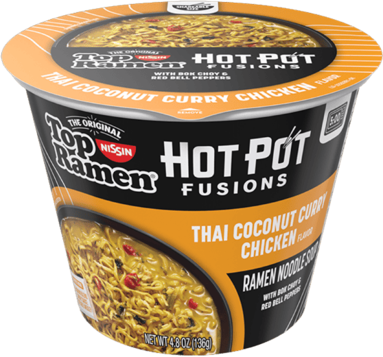 Top Ramen HotPot Fusions Thai Coconut Curry Chicken