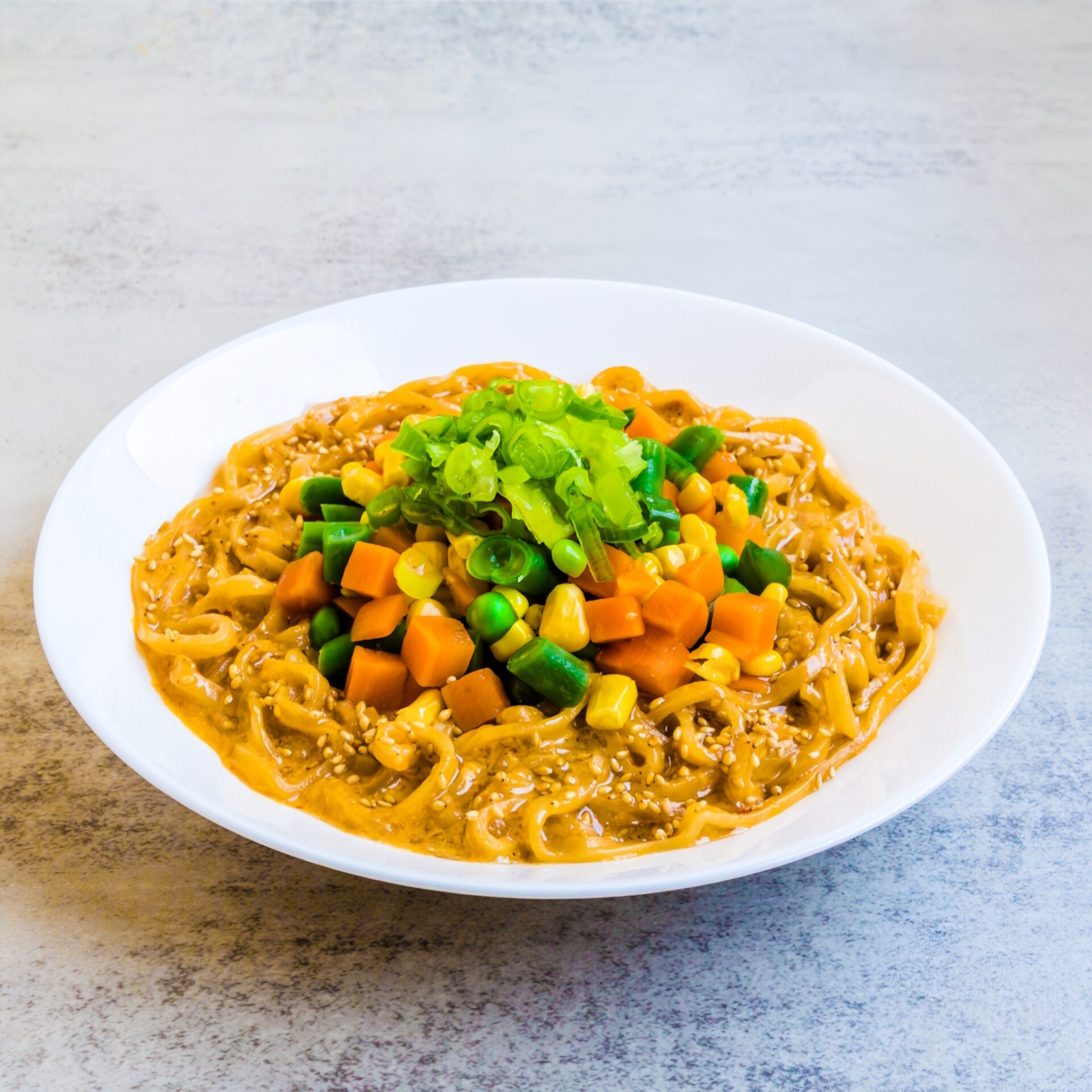 Spicy Miso Egg Toss Noodles