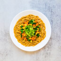 Spicy Miso Egg Toss Noodles