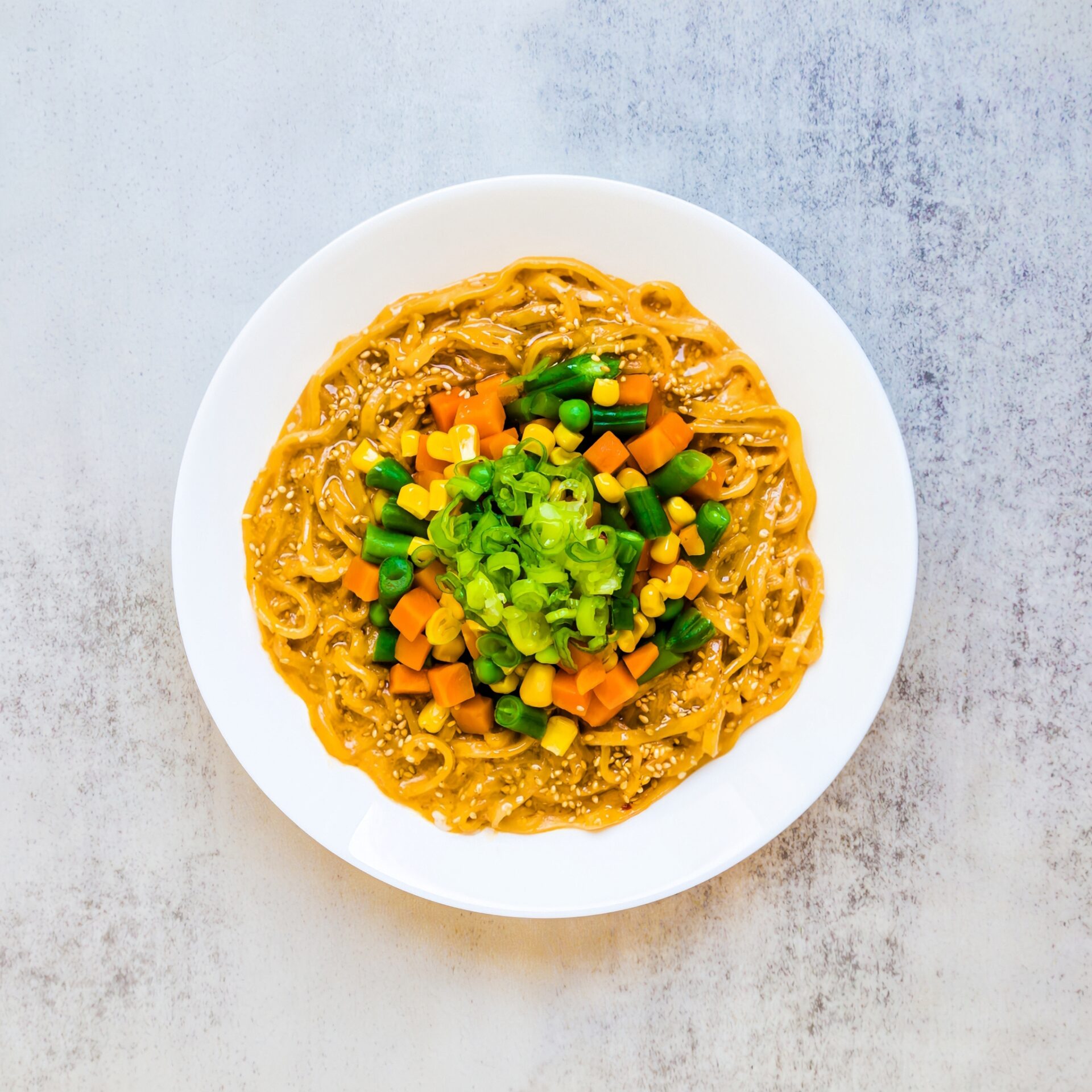 Spicy Miso Egg Toss Noodles