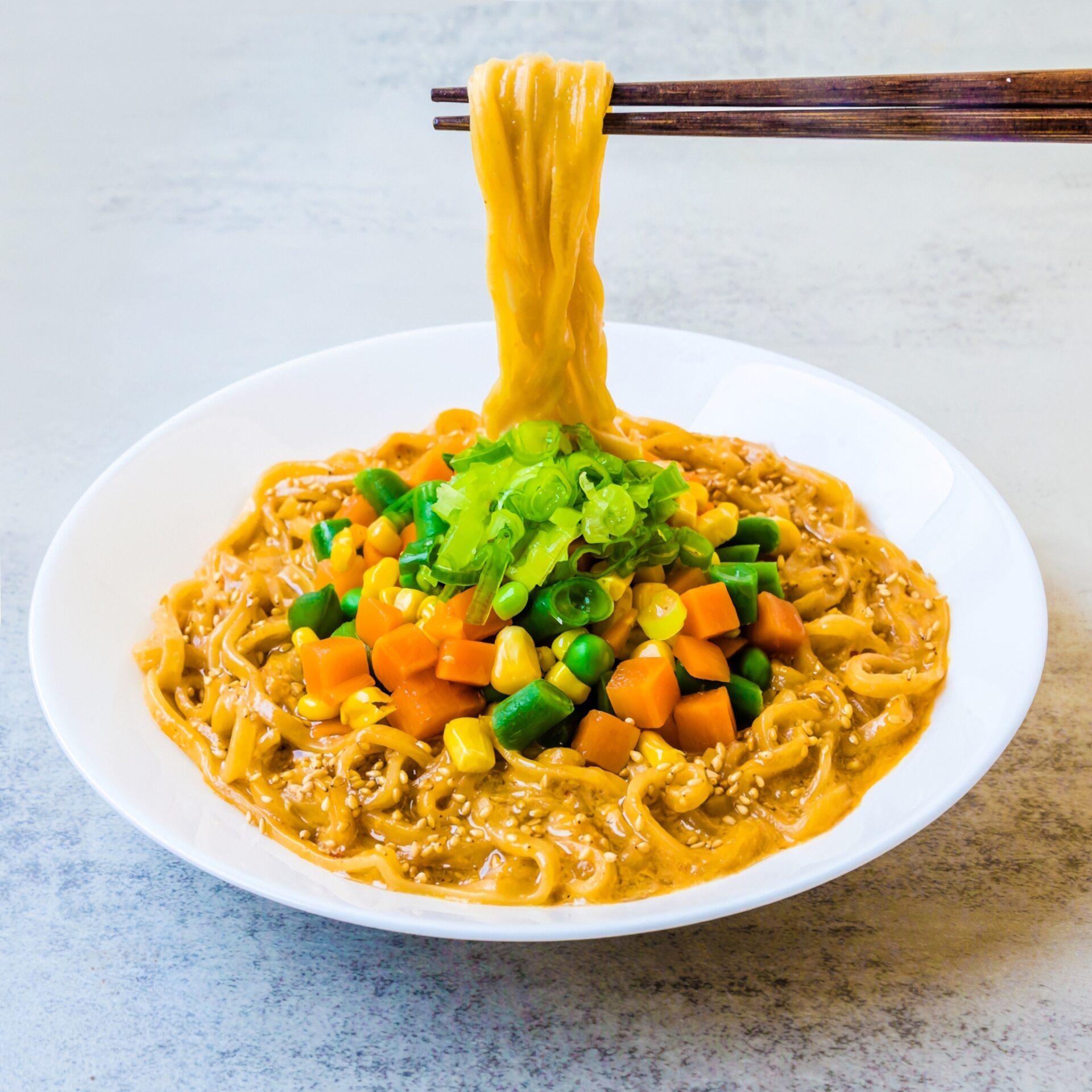 Spicy Miso Egg Toss Noodles